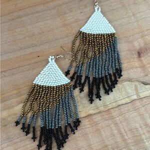 INK + ALLOY Beaded Fringe Earrings